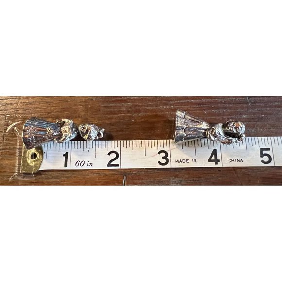 Vintage Mini Pewter Choir Girls Figurines Songbook Mandolin - Picture 10 of 10